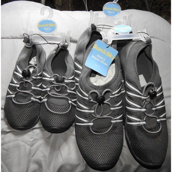 Lot of 9 Sun&Sky Mesh Water Shoes for Women, Men, & Kids - Various Sizes Include - Picture 5 of 16